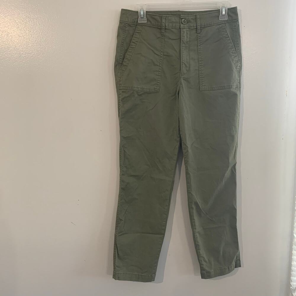 Old Navy Women’s Olive Green Utility Pants – Size 6 – Straight Leg –